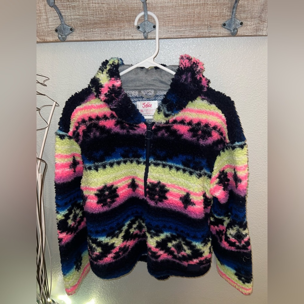 Justice Girls Super Soft Sherpa Jacket XL
